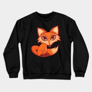 Cartoon Red Fox Crewneck Sweatshirt